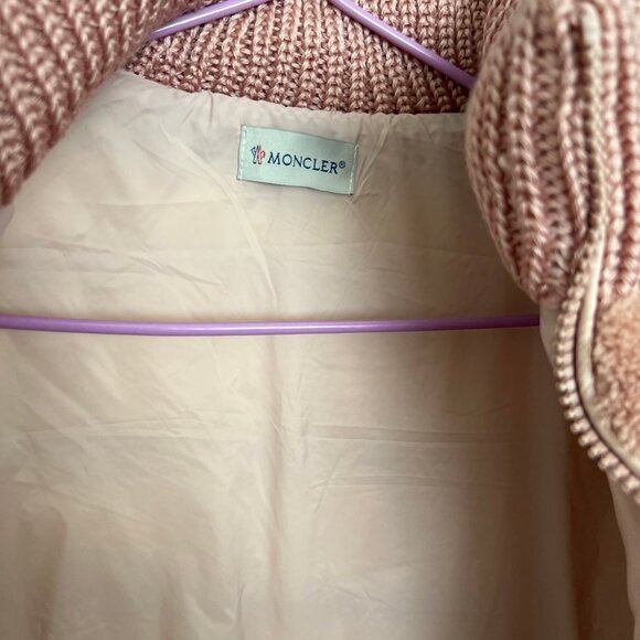 Moncler Down-Paneled Faux Fur And Wool Cardigan - Grey - Picture 11 of 12